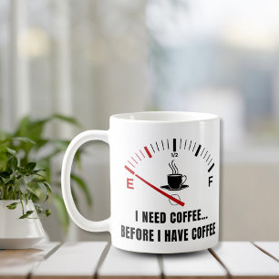 I Need Coffee Before Coffee - Metre Mug
