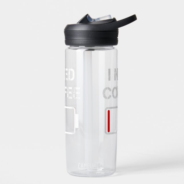 I need coffee funny coffee cups battery beans coff water bottle (Left)