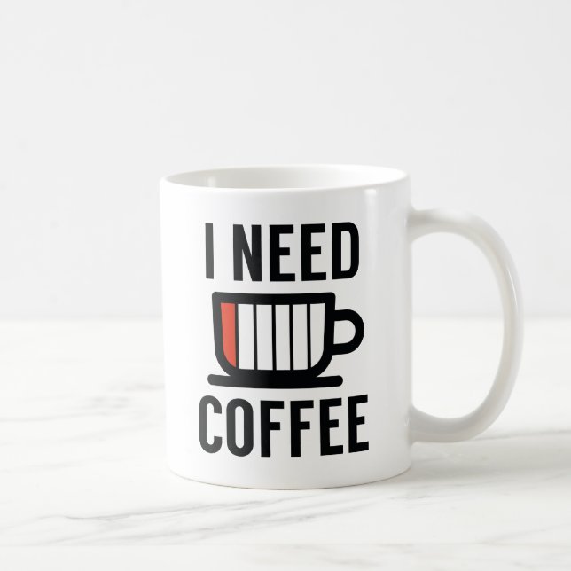 I Need Coffee Mug (Right)