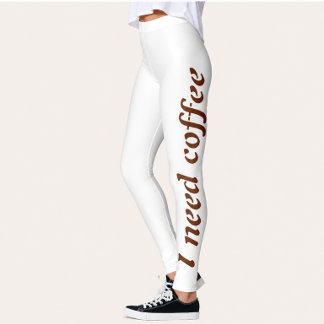 I Need Coffee Workout Leggings for Women