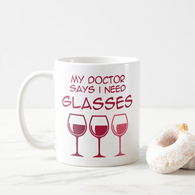 I need glasses coffee mug (With Donut)