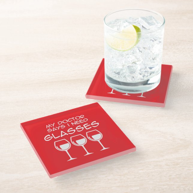 I need glasses glass coaster (Angled)
