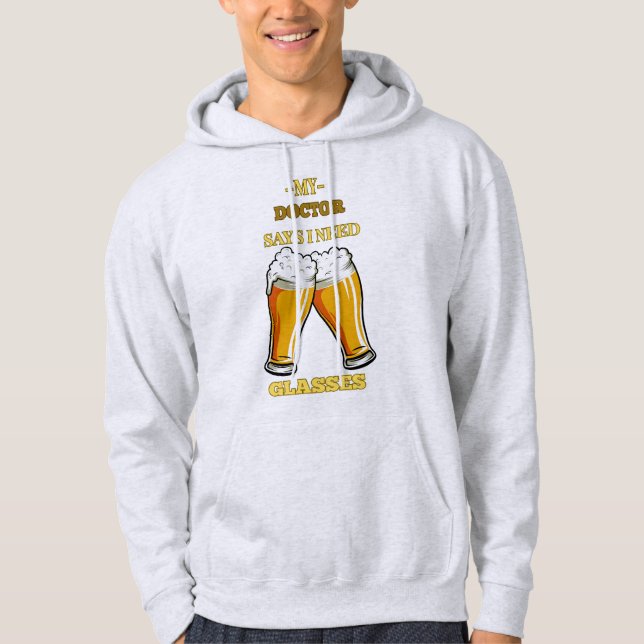 I need glasses hoodie (Front)