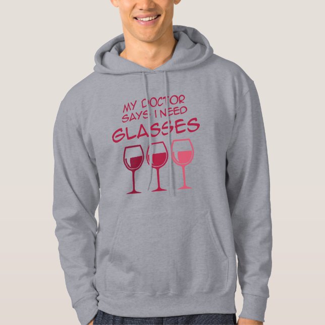 I need glasses hoodie (Front)