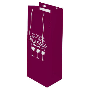 I need glasses wine gift bag
