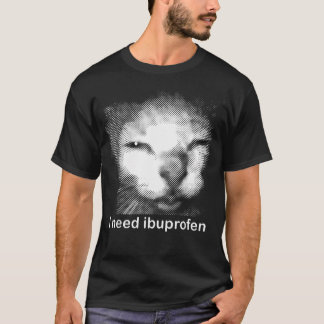 I Need Ibuprofen Funny Vintage Cat T-Shirt
