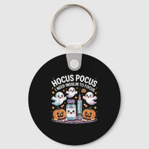I Need Insulin To Focus Funny Halloween Diabetic  Key Ring