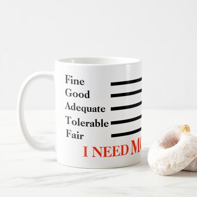 I Need MORE Coffee Mug (With Donut)