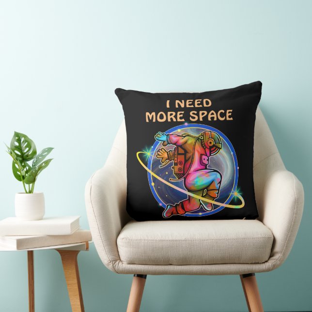 I NEED MORE SPACE CUSTOM ASTRONAUT GALAXY CUSHION (Chair)