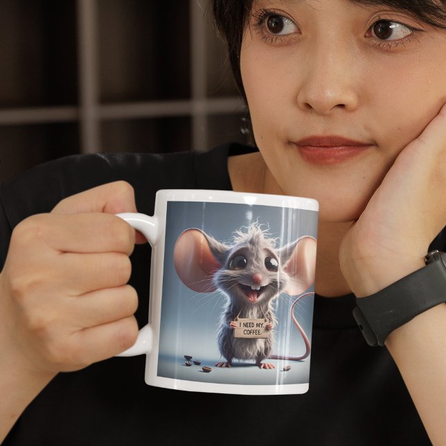 I Need My Coffee Large Coffee Mug (Creator Uploaded)