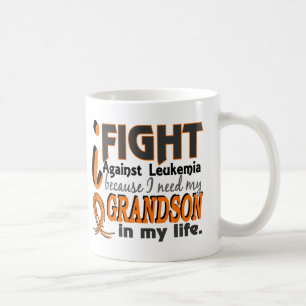 I Need My Grandson Leukaemia Coffee Mug