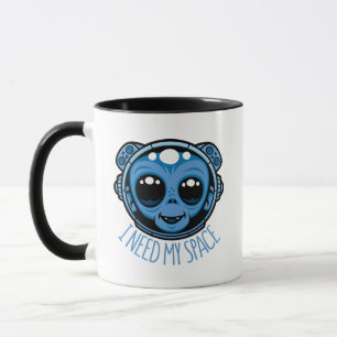 I Need My Space Adorable Monkey Astronaut Mug