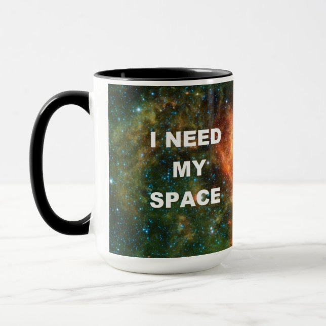 I Need My Space - Orange Mug (Left)