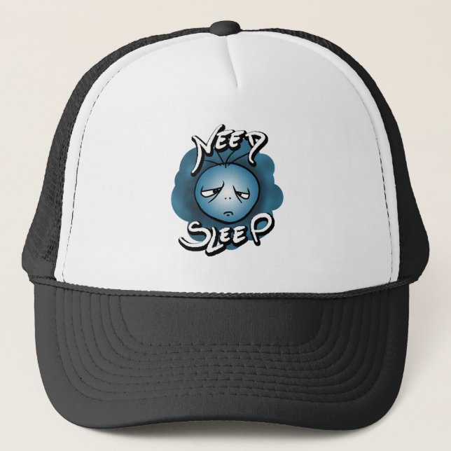 I Need Sleep - Sleepy Mood Trucker Hat (Front)