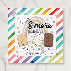 I need s'more friends like you favor teacher gift favour tags