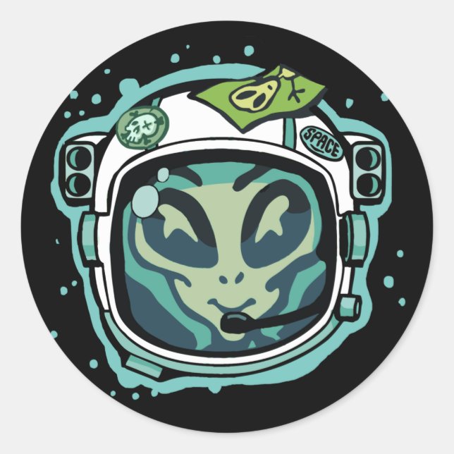 I Need Space Alien Astronaut Sticker (Front)