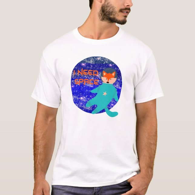 I need space astronaut fox T-Shirt (Front)