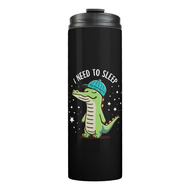 i need to sleep thermal tumbler (Front)