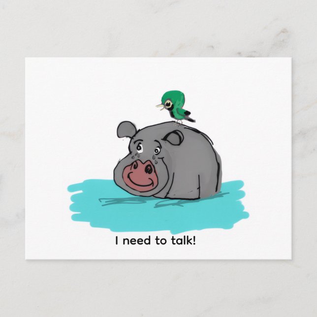 I Need to talk Postcard (Front)