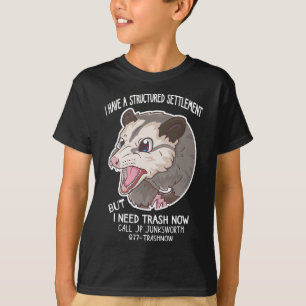 I Need Trash Now Possum Meme Funny Possum T-Shirt
