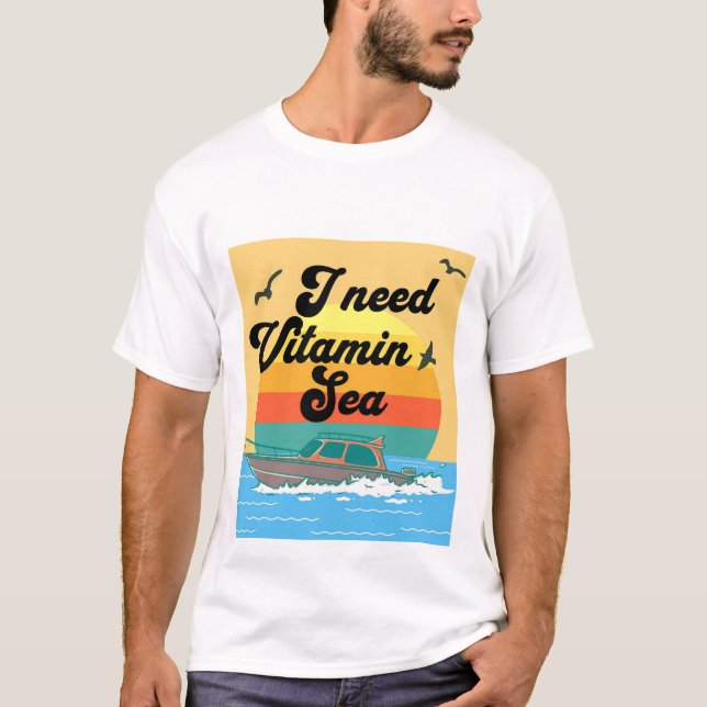 I need Vitamin Sea Summer T-Shirt (Front)