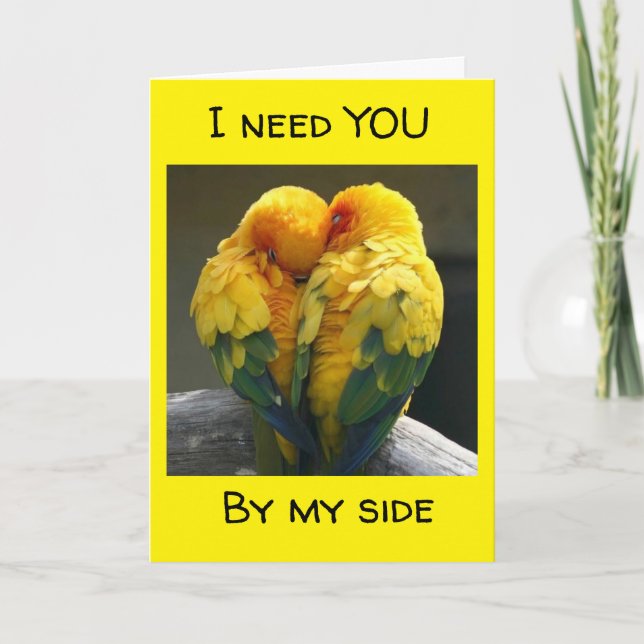 **I NEED YOU BY MY SIDE** CARD (Front)