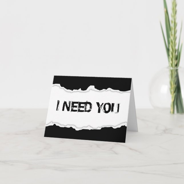 i need you page rip holiday card (Front)