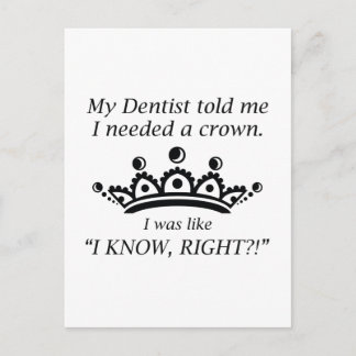 I Needed A Crown Postcard