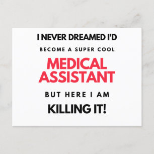 I Never Dreamed I'd Become A Super Cool Medical 2 Holiday Postcard