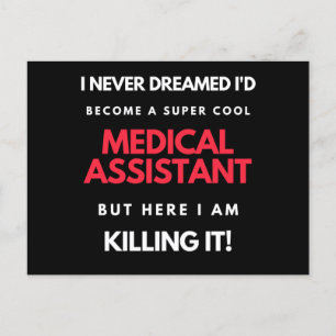 I Never Dreamed I'd Become A Super Cool Medical Holiday Postcard