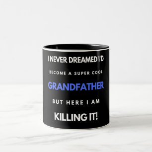 I Never Dreamed I'd Become A SuperCool Grandfather Two-Tone Coffee Mug