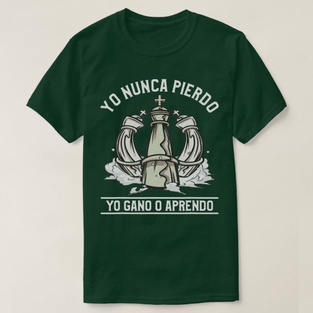 I Never Lose I Gain Or Learn Chess T-Shirt (Design Front)