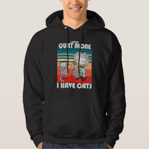 I Never Quilt Alone Knittin Crochet Quilting For C Hoodie