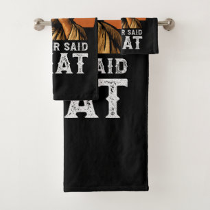 I Never Said That Jesus Meme Funny Christian Bath Towel Set