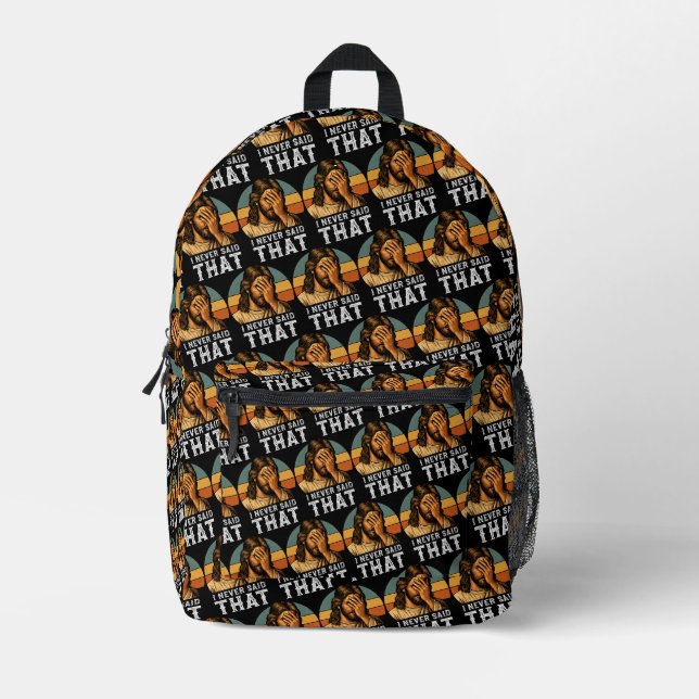 I Never Said That Jesus Meme Funny Christian Printed Backpack (Front)