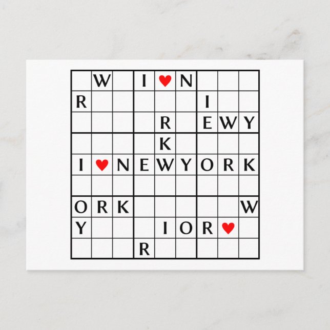 I♥NEWYORK POSTCARD (Front)