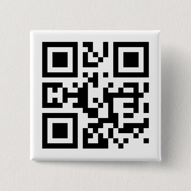 I❤NY -- QR Code 15 Cm Square Badge (Front)