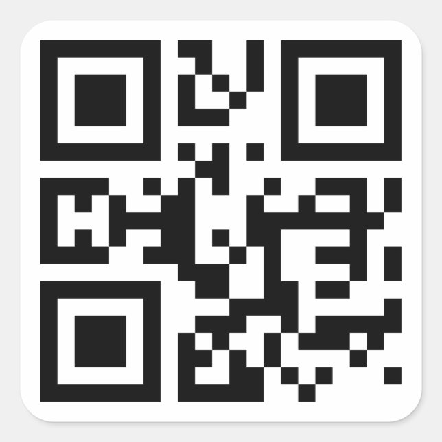 I❤NY -- QR Code Square Sticker (Front)