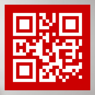 I❤NY -- QR Code White Poster