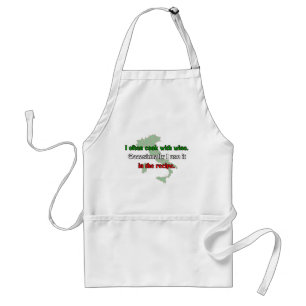 I Often Cook With Wine Standard Apron