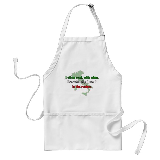 I Often Cook With Wine Standard Apron (Front)