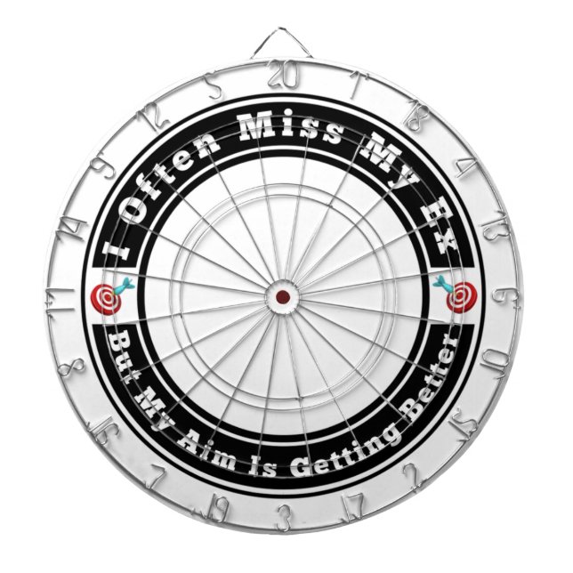 I Often Miss My Ex Dartboard (Front)