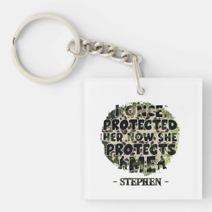 I Once Protected Her, Now She Protects Me Key Ring