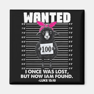 I Once Was Lost But Now I Am Found Christian Jesus Magnet