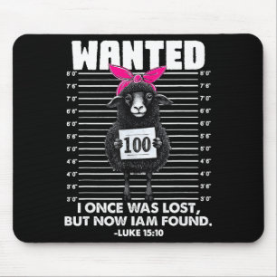 I Once Was Lost But Now I Am Found Christian Jesus Mouse Pad