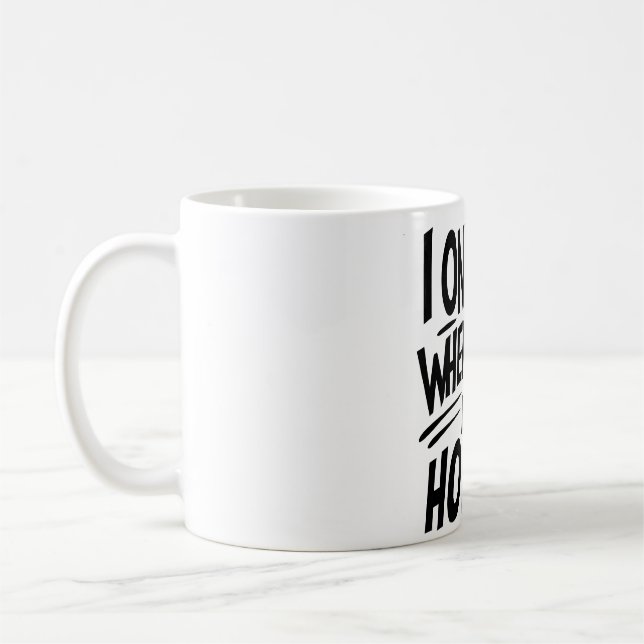 I Only Cry When Ugly People Hold Me quote Coffee Mug (Left)