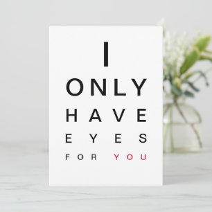 I ONLY HAVE EYES FOR YOU HOLIDAY CARD