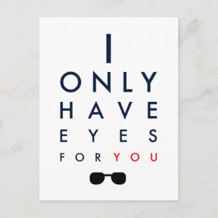 I Only Have Eyes For You - Sunglasses Postcard