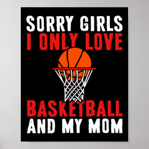 I Only Love Sketll And My Mom Valentine's Day Sket Poster