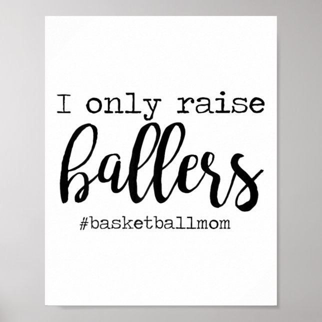 I Only Raise Llers Sketll Mum Mothers Day  Poster (Front)